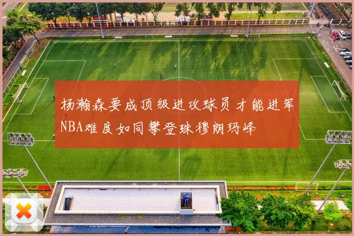 杨瀚森要成顶级进攻球员才能进军NBA难度如同攀登珠穆朗玛峰